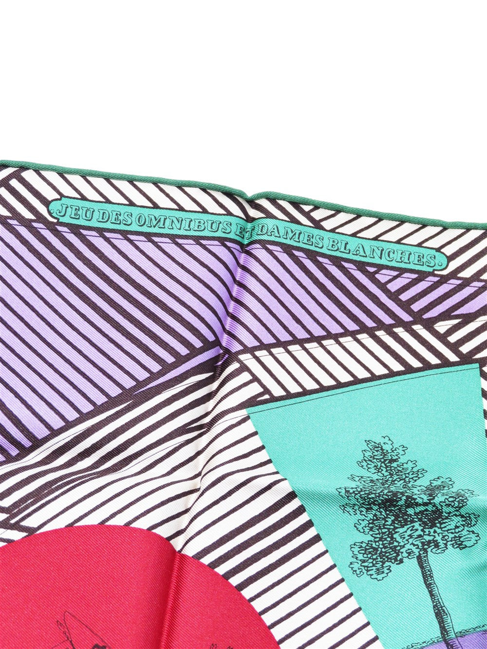 カレ45 オムニバスと白い貴婦人のゲーム スカーフ