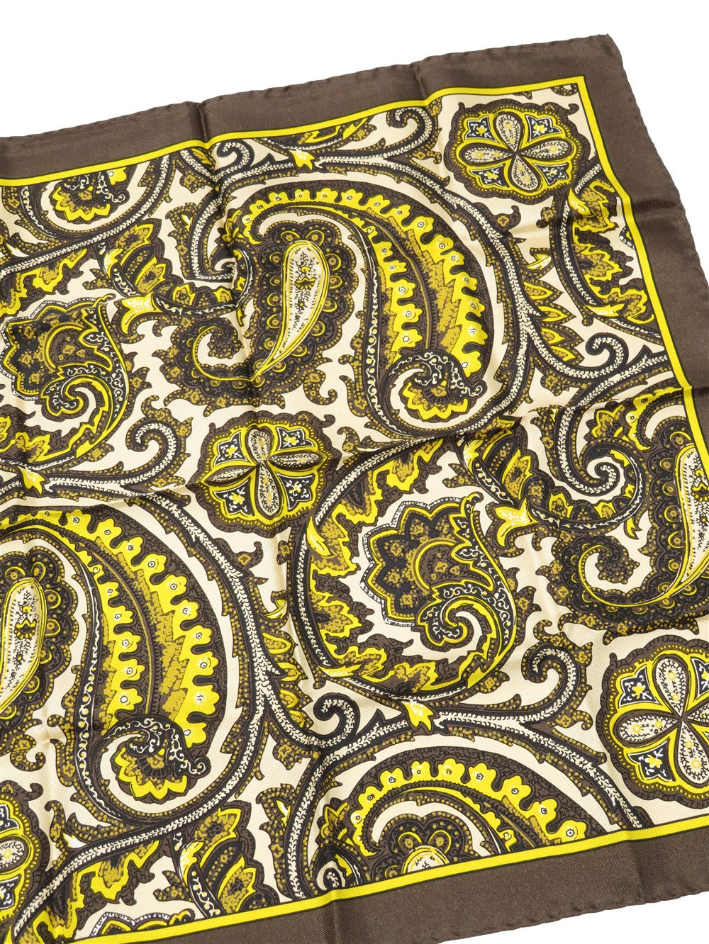 ペイズリー柄 シルク スカーフ