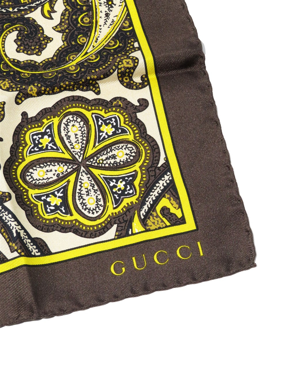 ペイズリー柄 シルク スカーフ