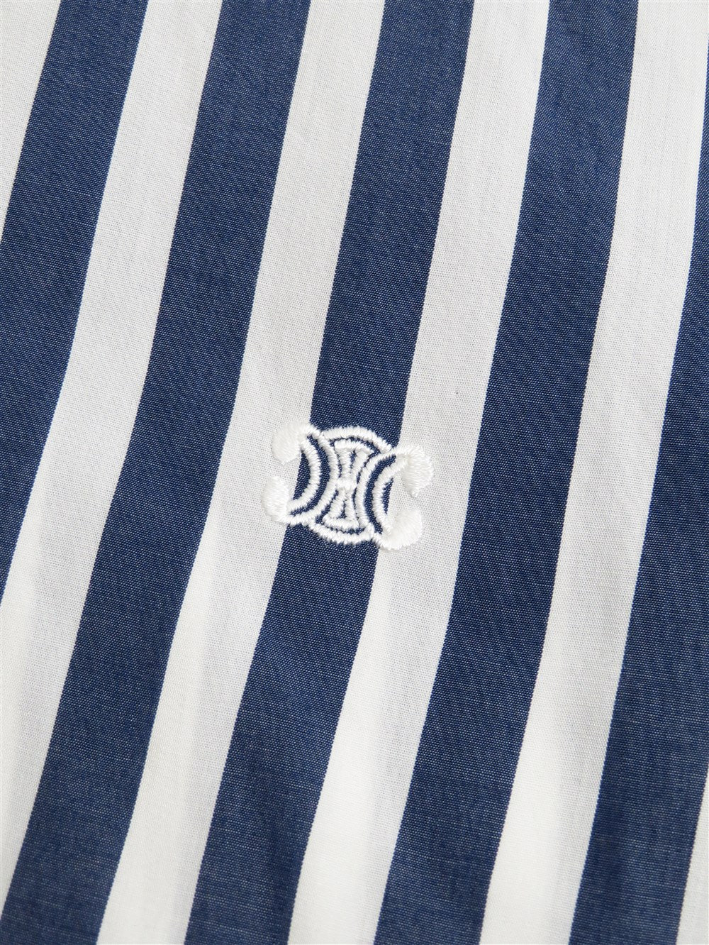 ロゴ ストライプ シャツ