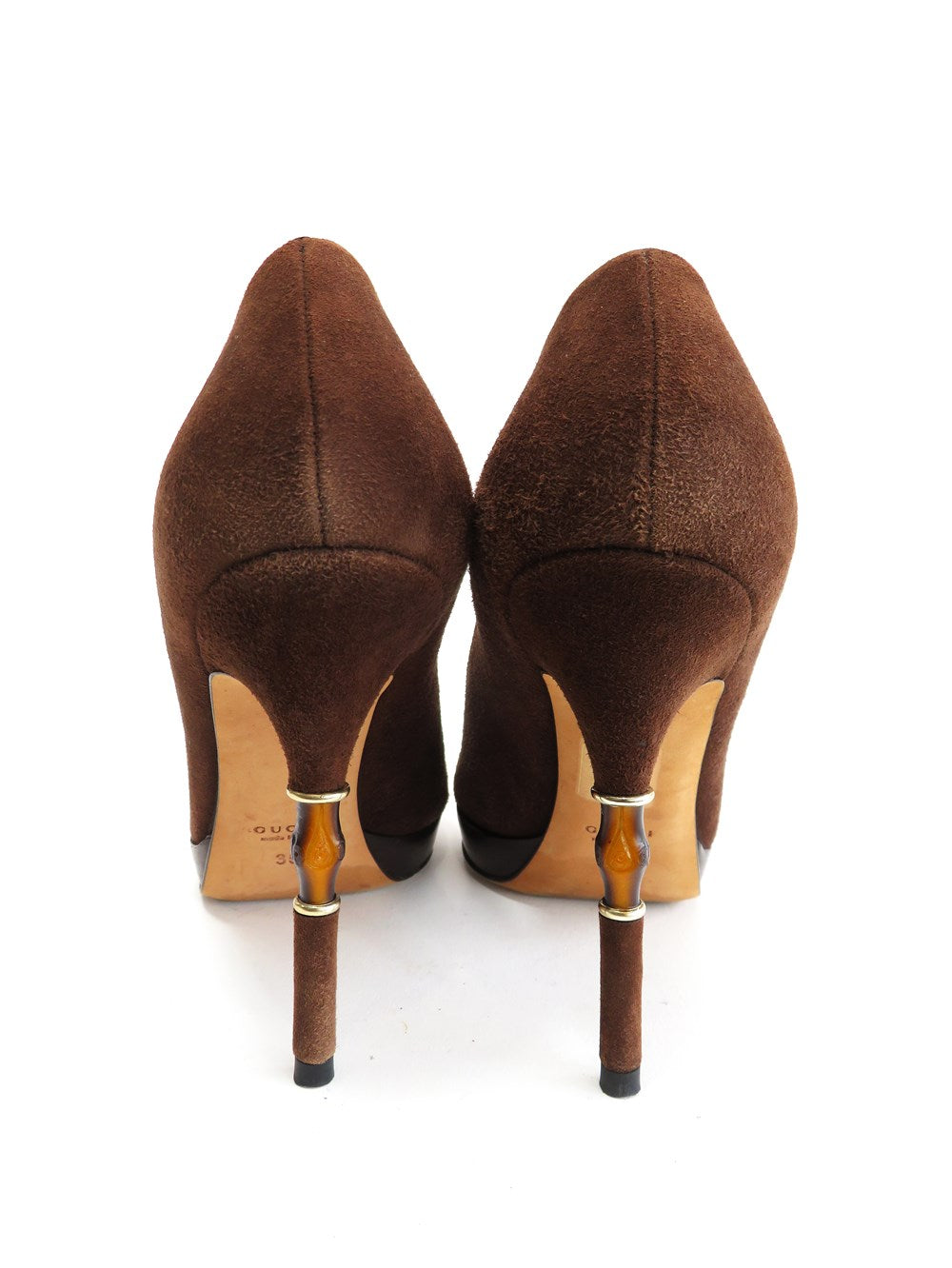 スエード GG バンブー パンプス