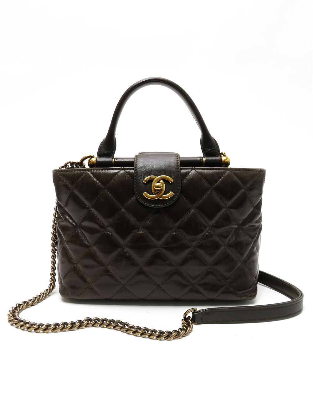 CC マトラッセ ターンロック 2WAY バッグ