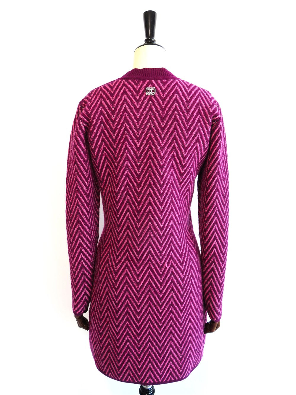CC シェブロン柄 ニット ワンピース