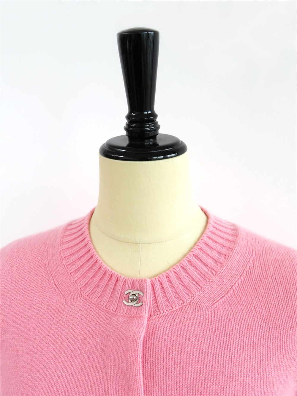 CC ターンロック カシミヤ カーディガン