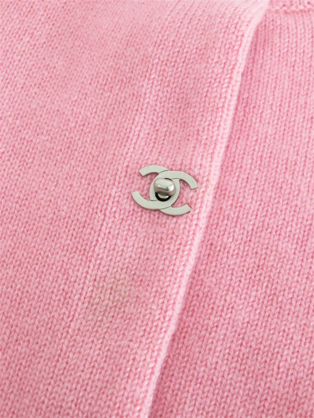 CC ターンロック カシミヤ カーディガン