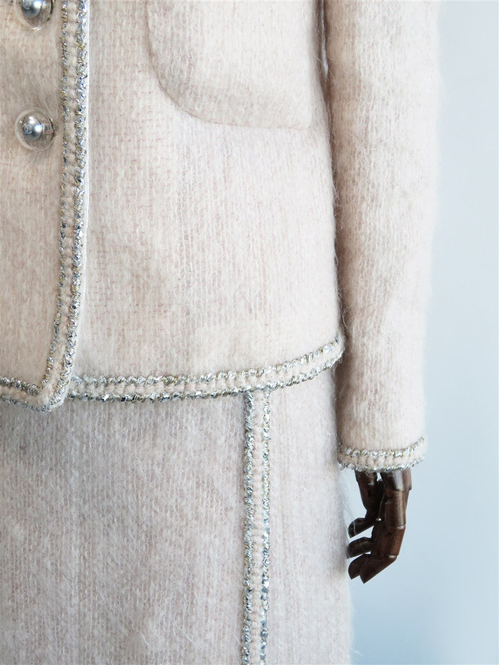 CC ボタン ブレード ツイード スーツ