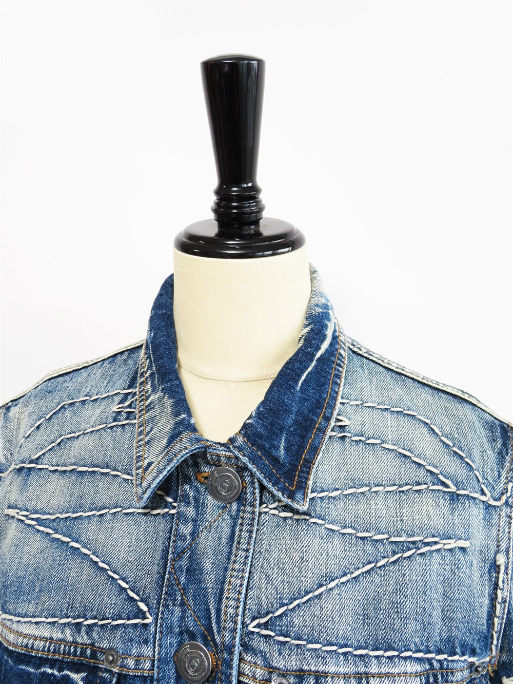 ワイド スティッチデニム ジャケット