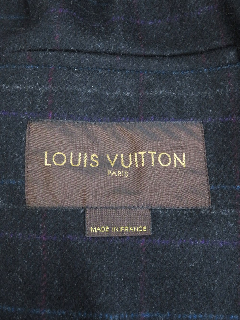 チェック柄 ステンカラー ウール コート