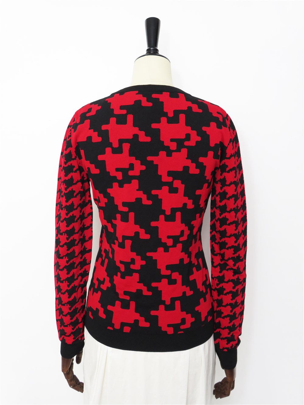 BOUTIQUE MOSCHINO ピクセルカモフラージュ ニット プルオーバー