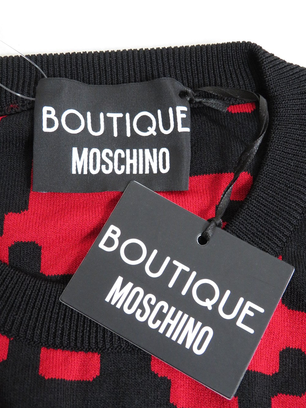 BOUTIQUE MOSCHINO ピクセルカモフラージュ ニット プルオーバー