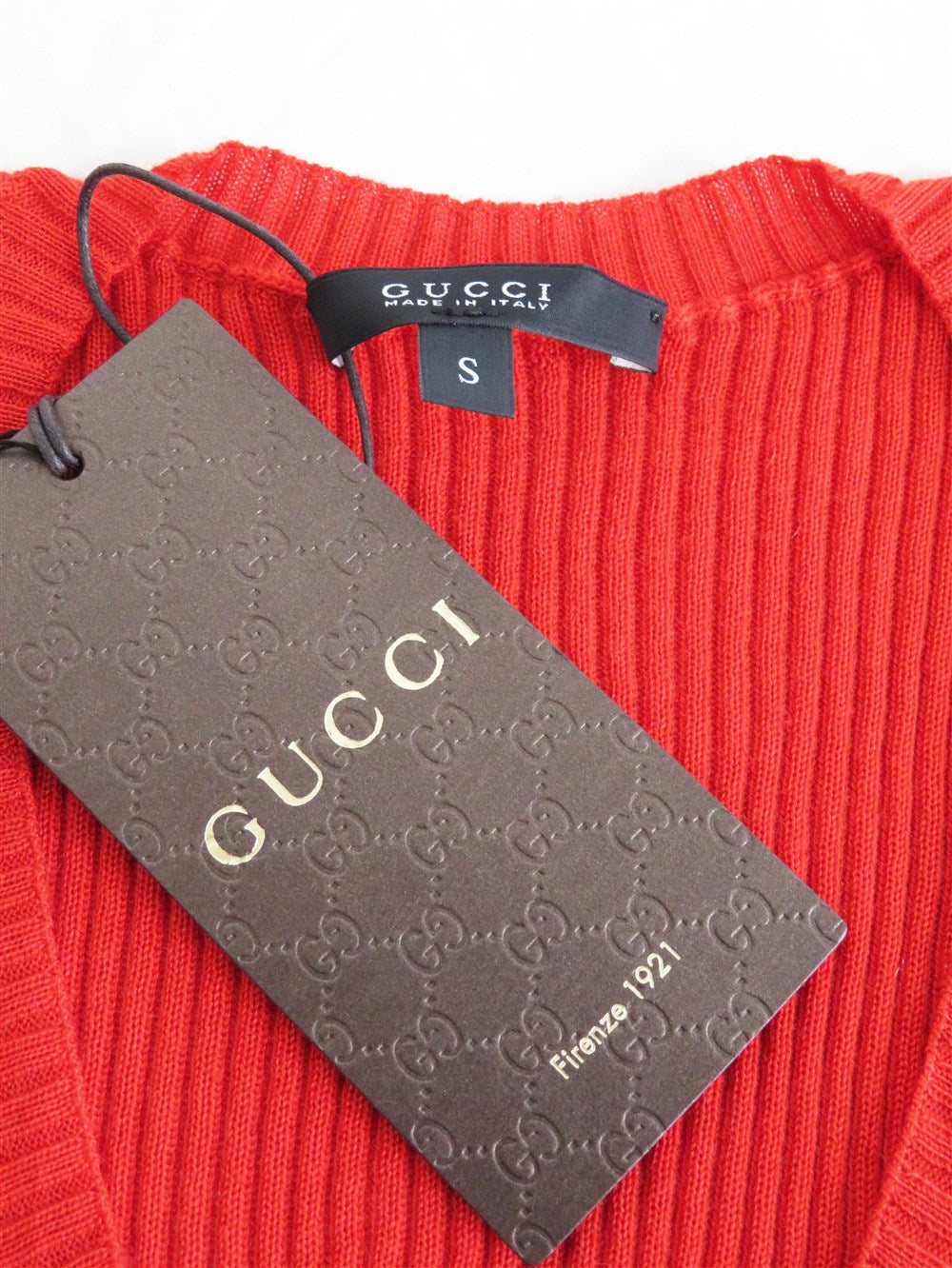 カシミヤ Vネック リブニット