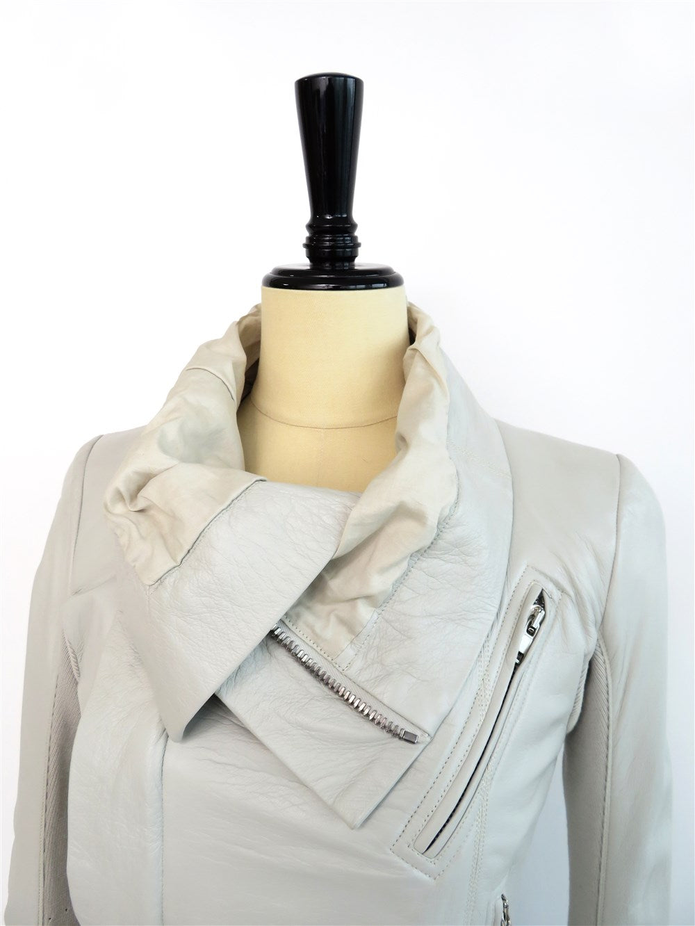 カウルネック ライダース ジャケット