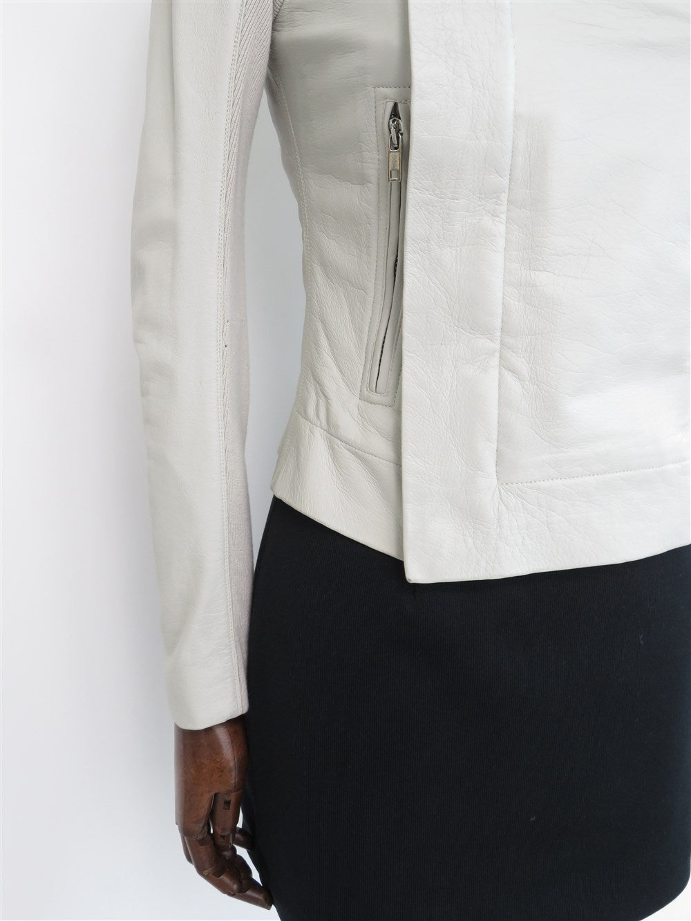 カウルネック ライダース ジャケット