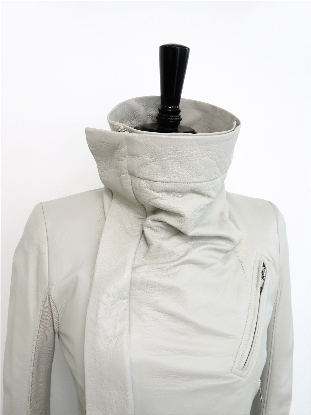 カウルネック ライダース ジャケット