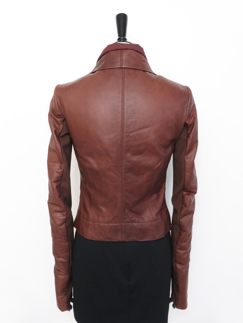 カウルネック ライダース ジャケット