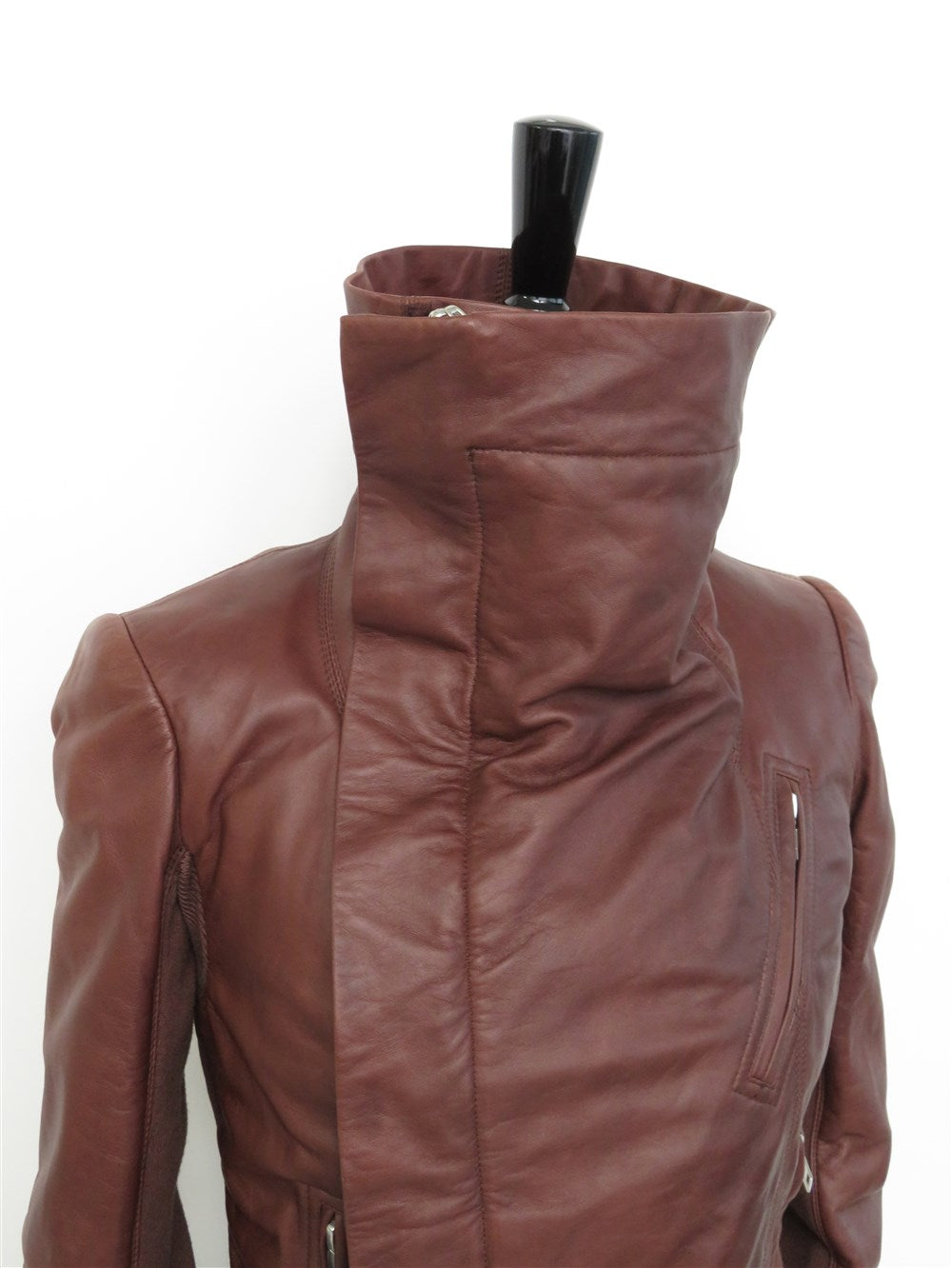 カウルネック ライダース ジャケット