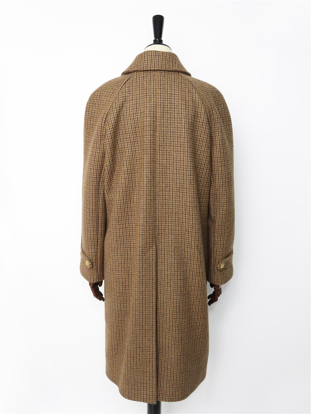 ハウンドトゥース ウール マック コート
