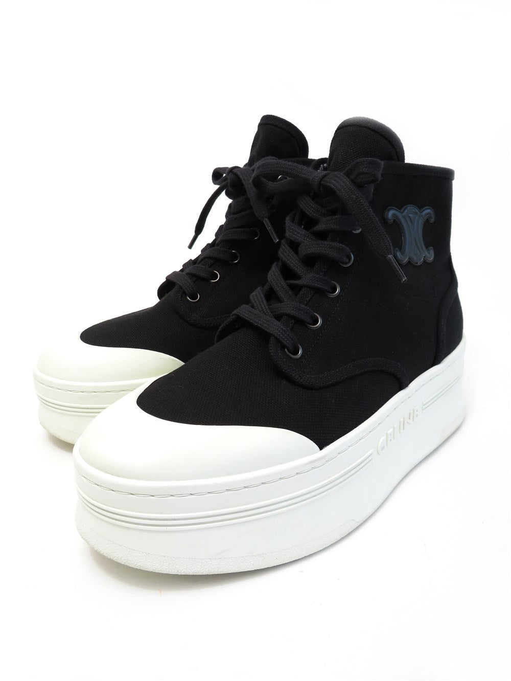 トリオンフ ハイカット プラットフォーム スニーカー