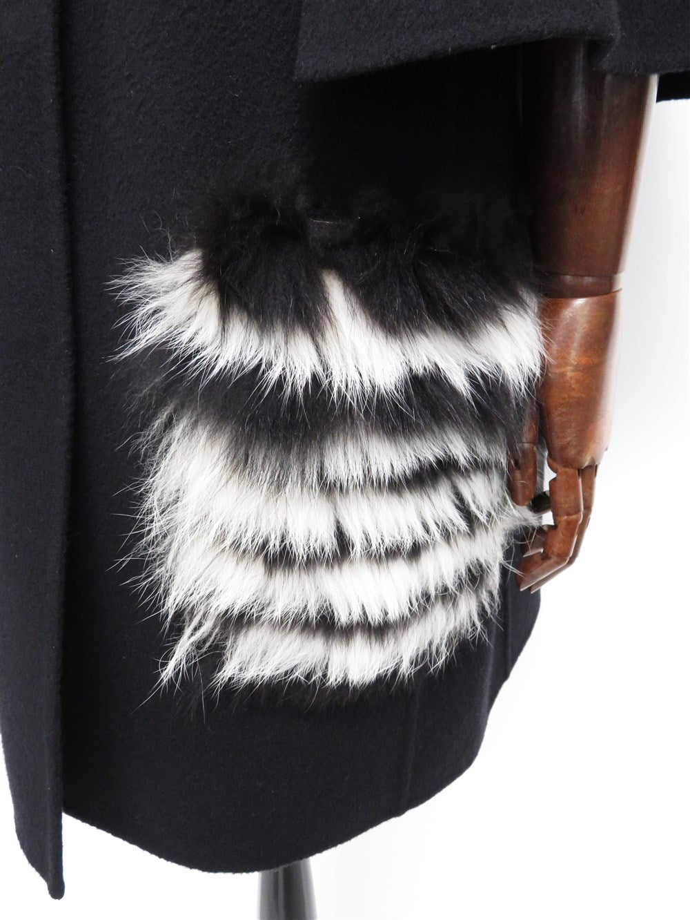 フォックスファーポケット ケープスリーブ ウール コート