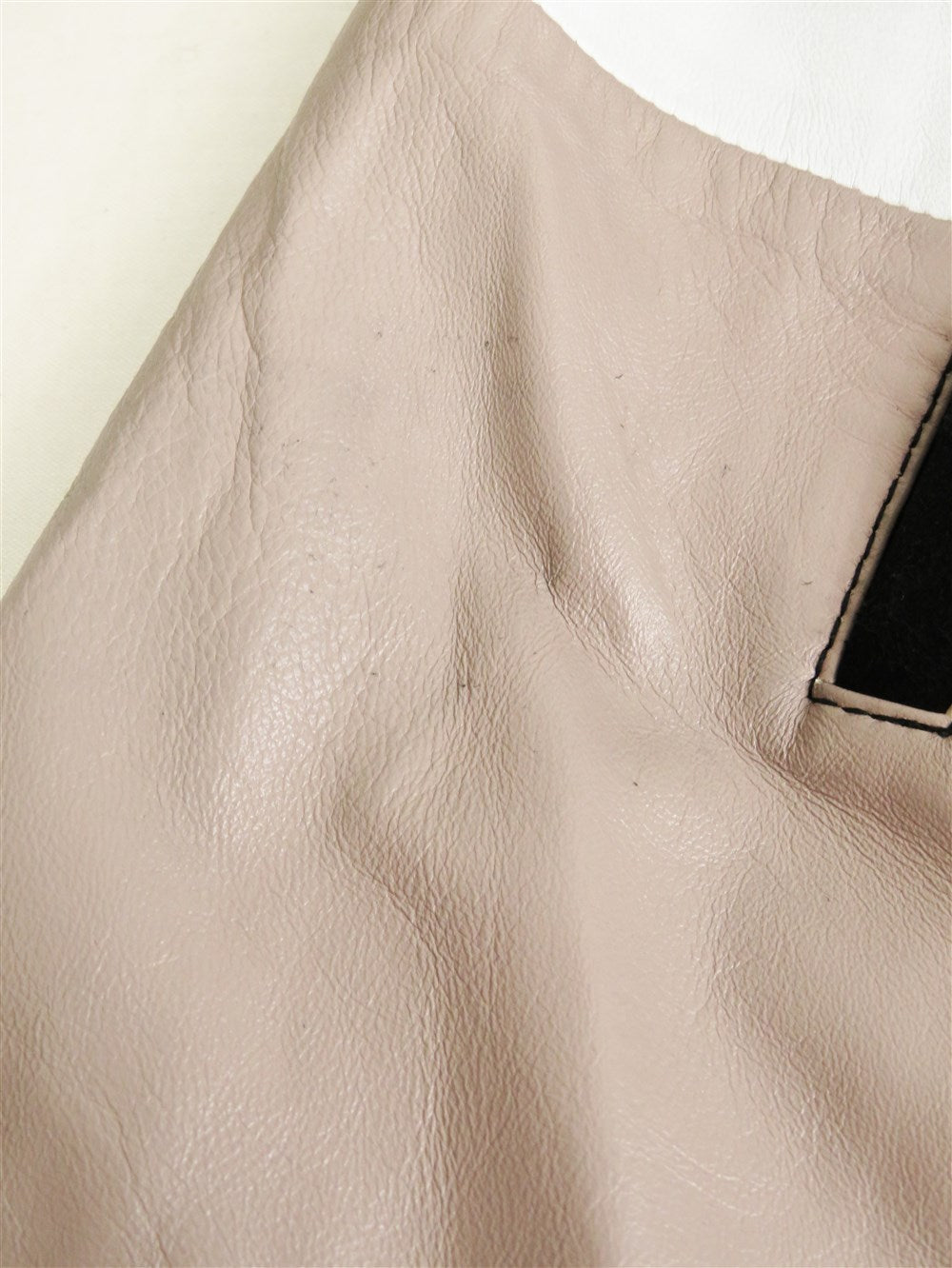 Karen Ritzi カラーブロック レザー コート