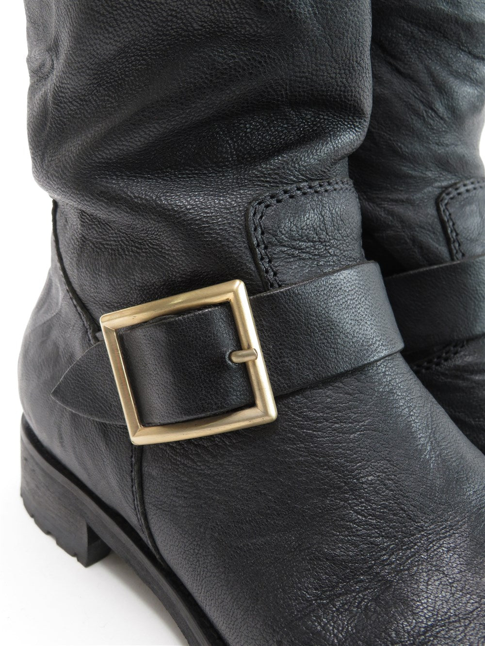 シュリンクレザー エンジニア ブーツ