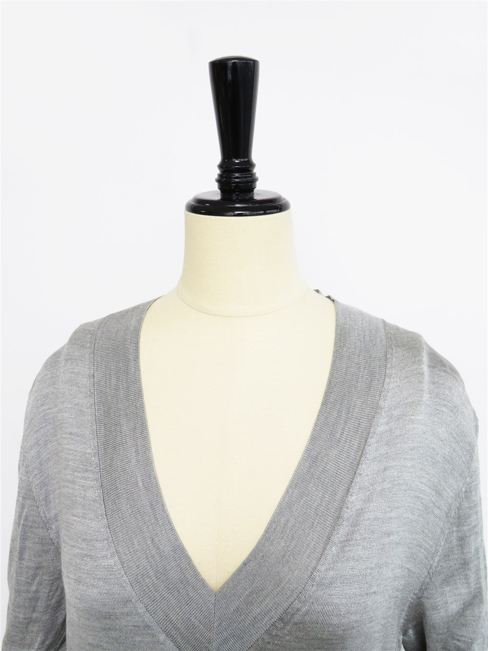 Vネック シルク チュニック