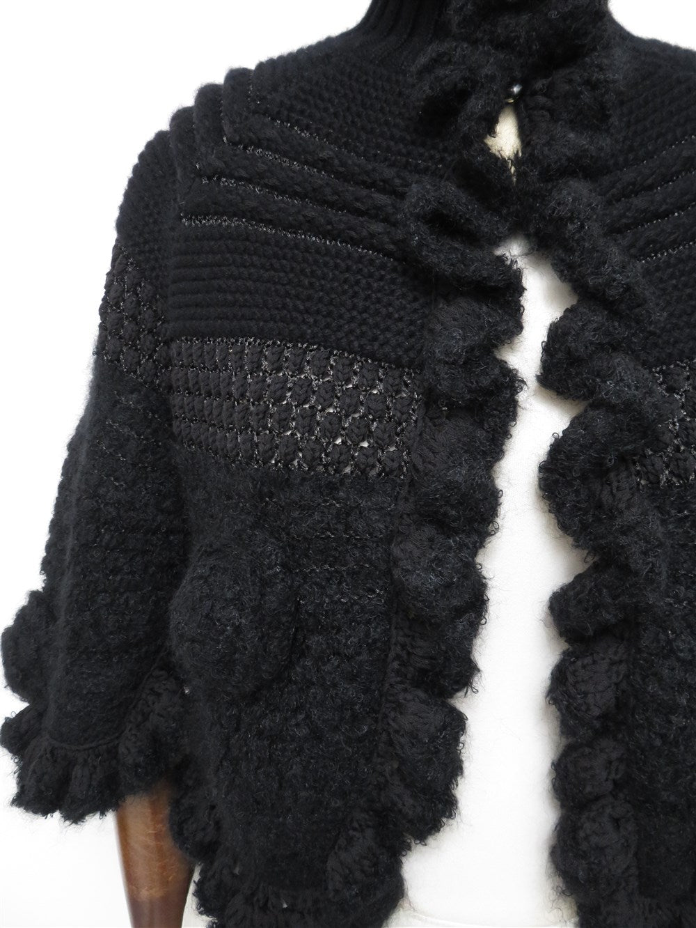 フリル ニット ボレロ