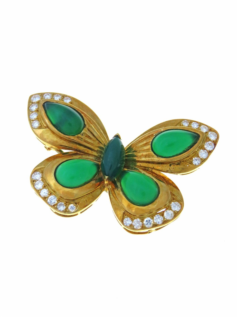 ヴィンテージ パピヨン ブローチ