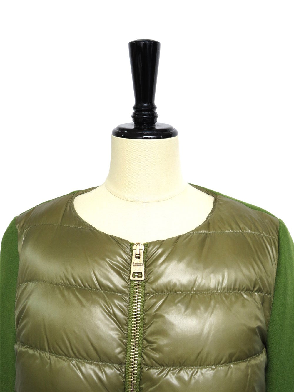 ウール切り替え ダウン コート