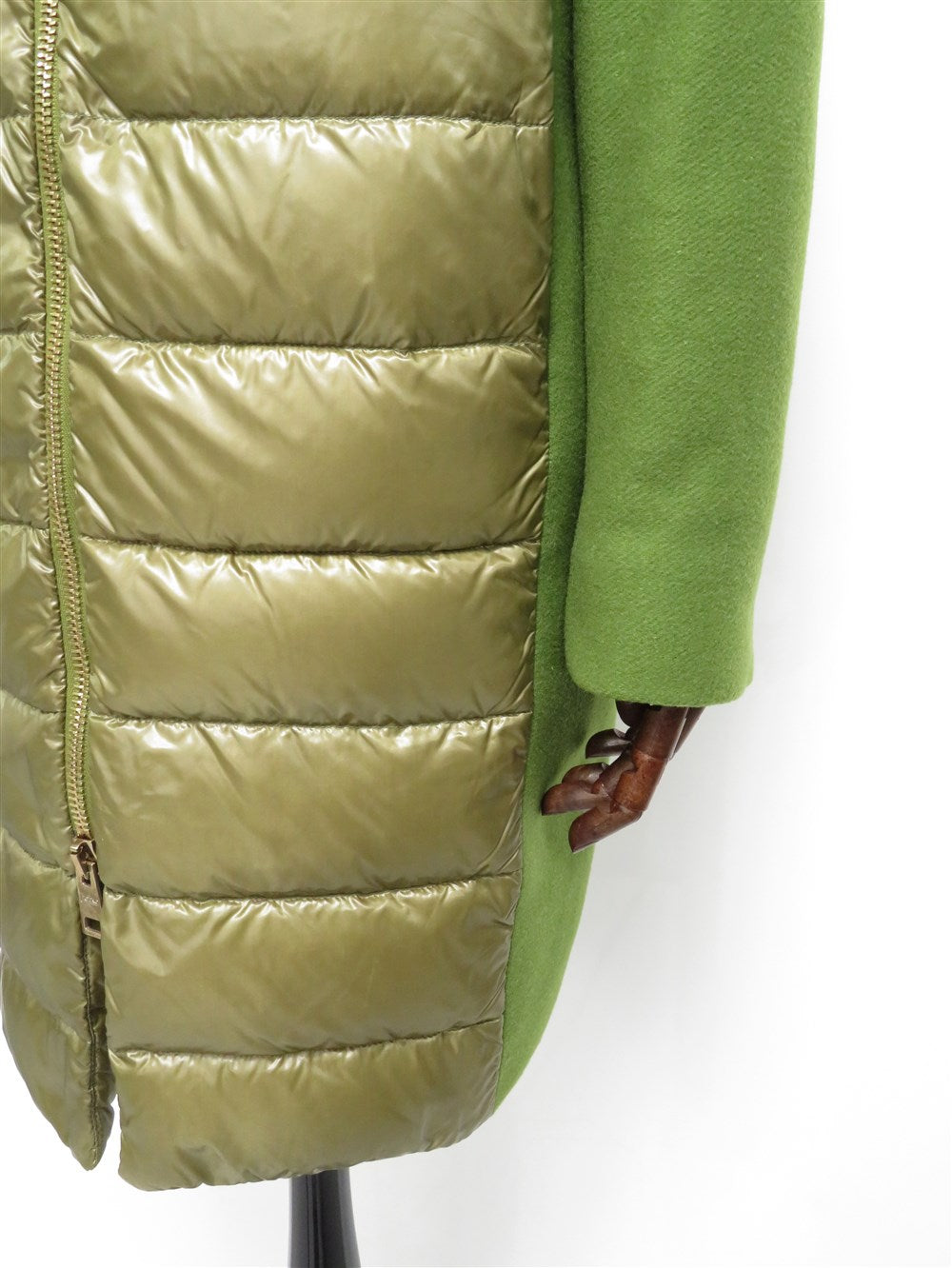 ウール切り替え ダウン コート