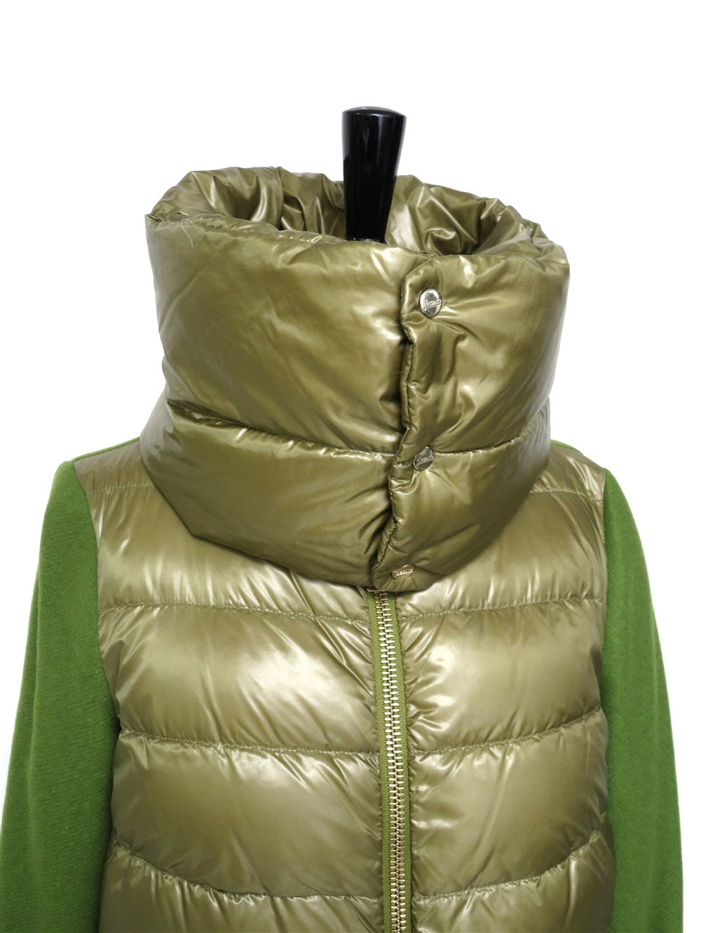 ウール切り替え ダウン コート