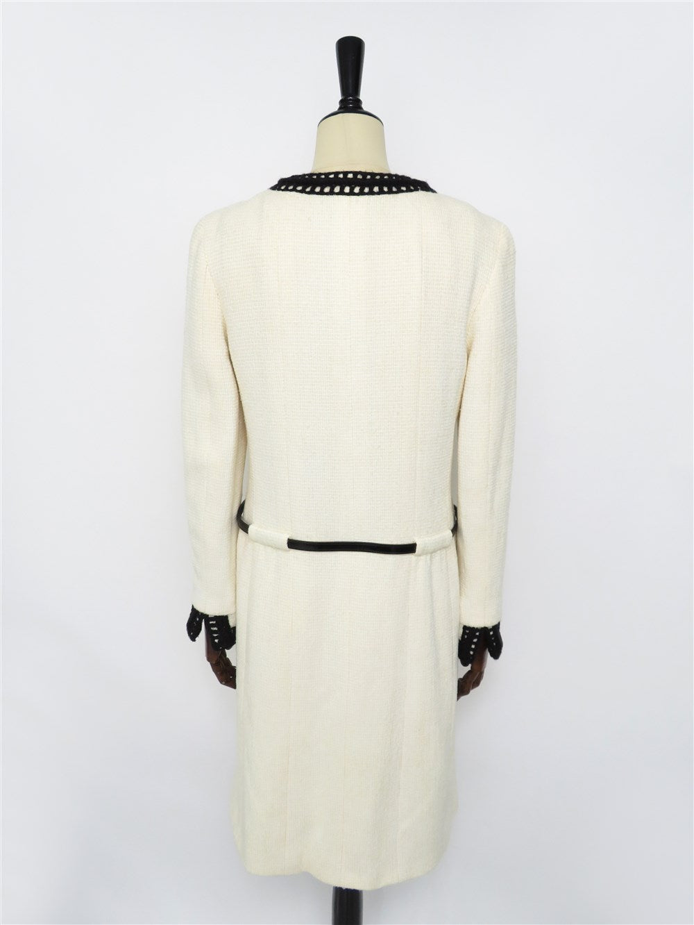 CC ツイード ノーカラー コート