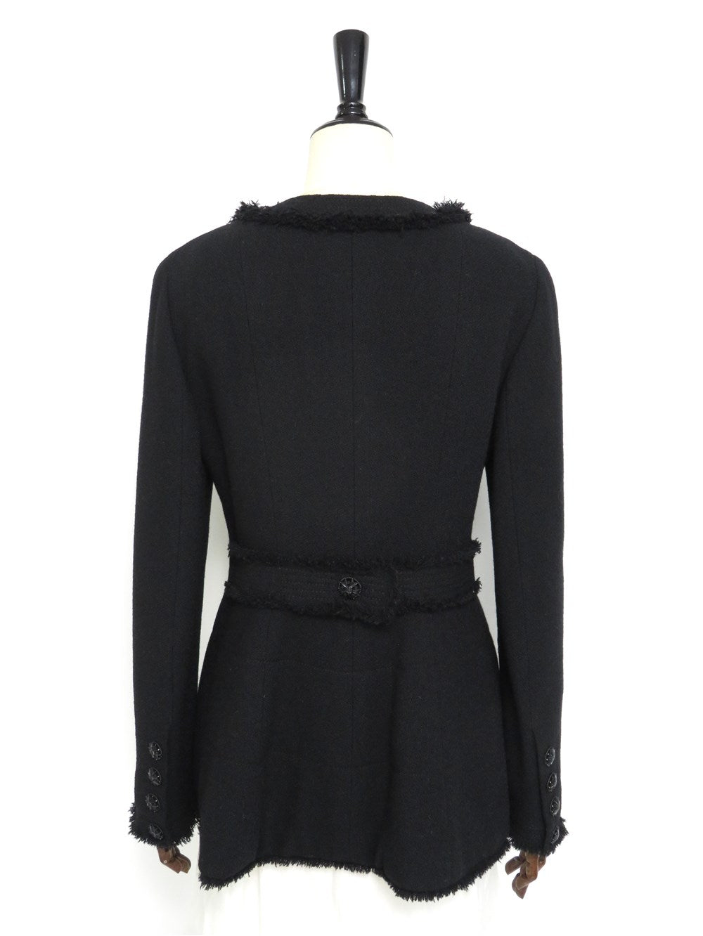 CC ツイード ノーカラー ジャケット