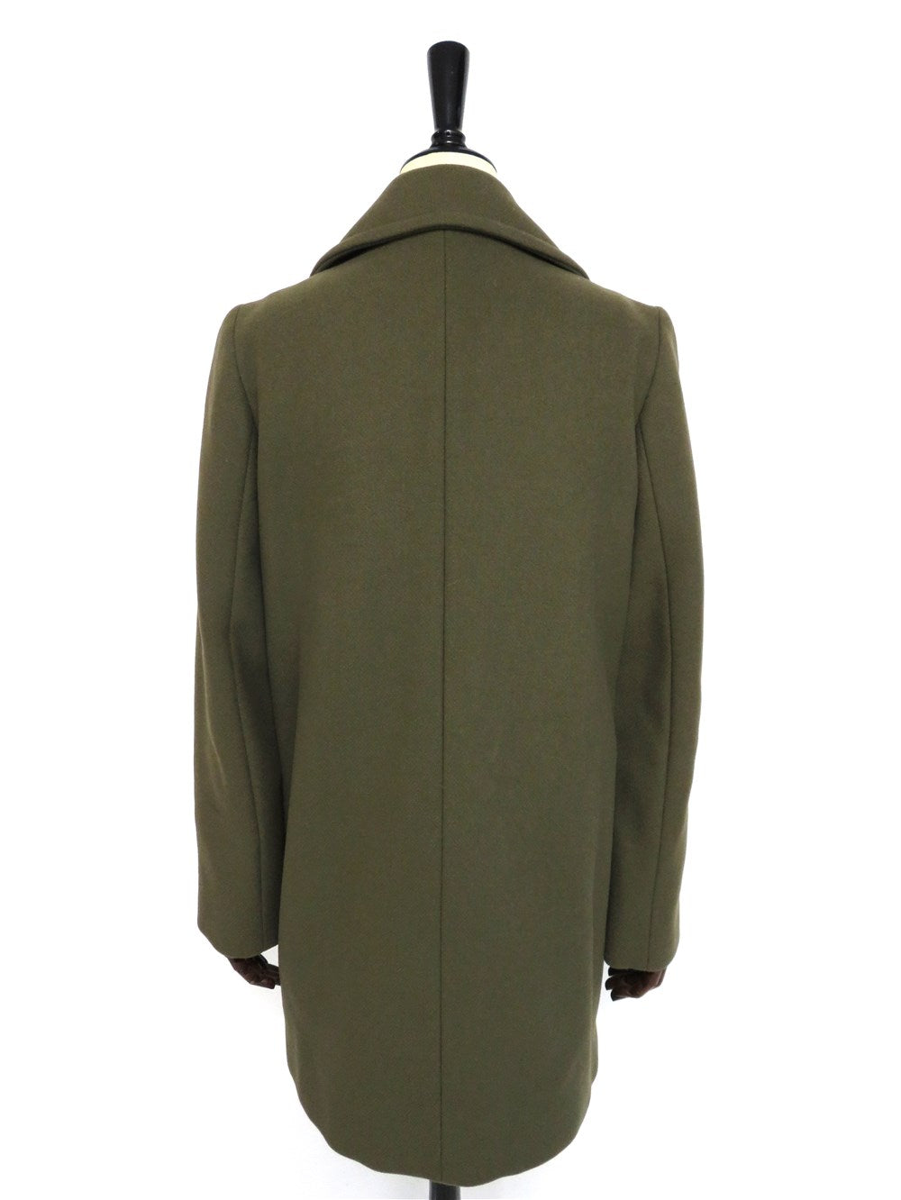 極美品　45R カーキ　ダブルブレストコート　Pコート 極美品 45R カーキ ダブルブレストコート Pコート