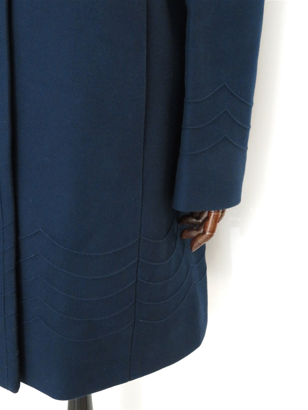 スカラップ ロング コート