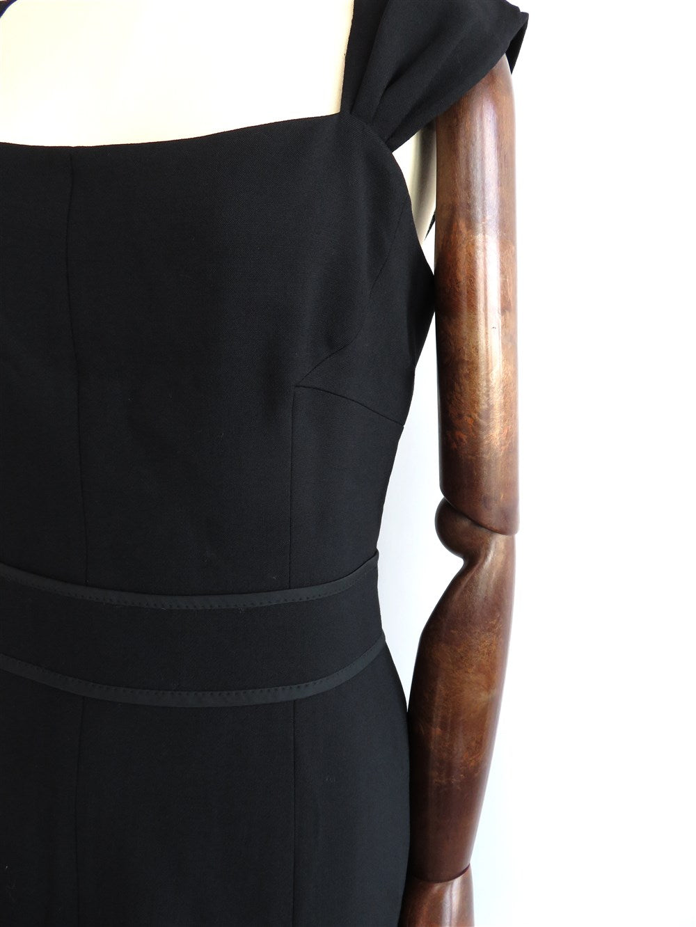 ノースリーブ ウール ワンピース