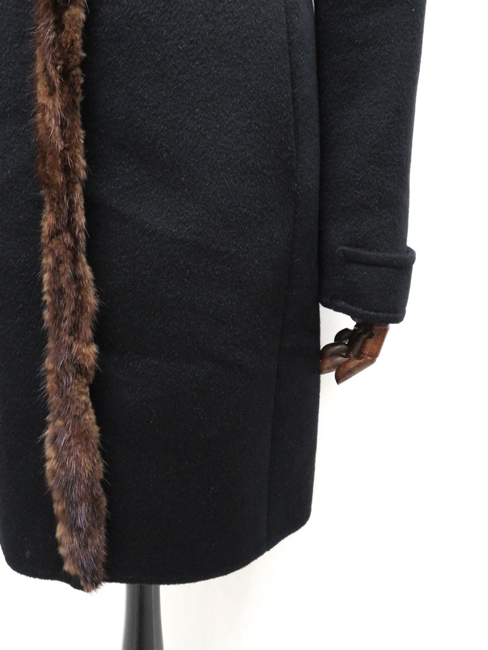 ミンクファートリム フーデット コート