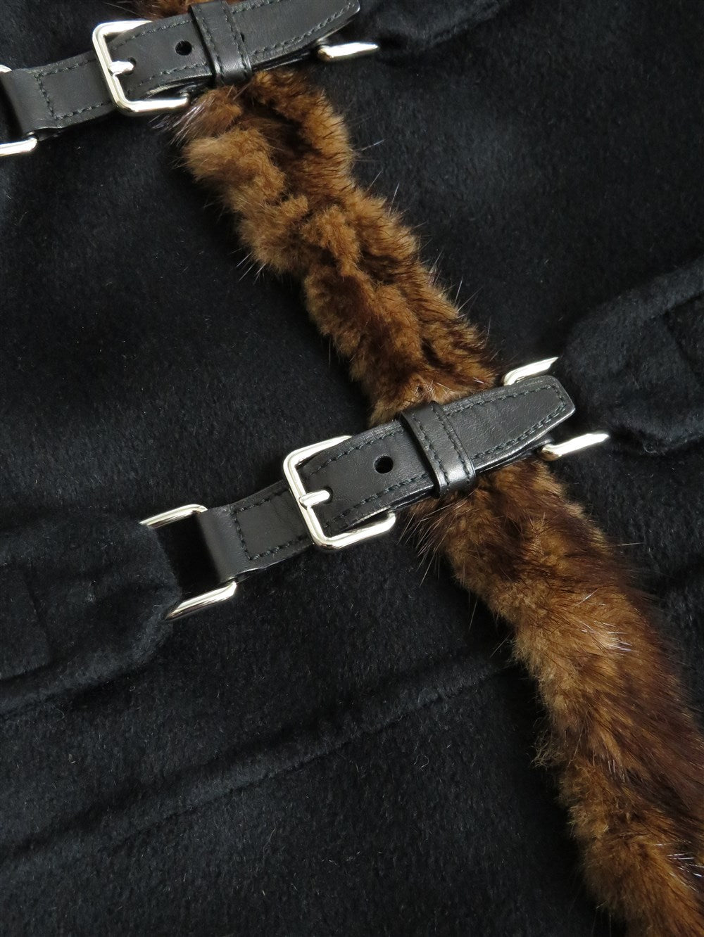 ミンクファートリム フーデット コート