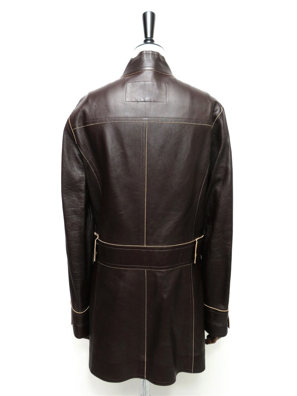 スタンドカラー レザー コート