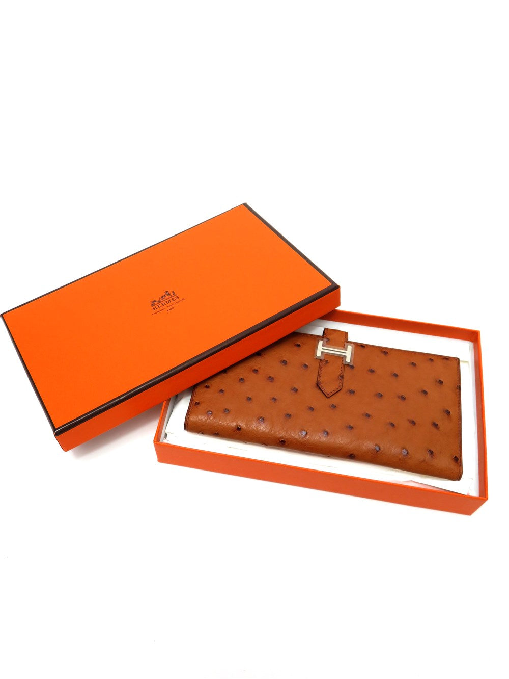 べアン オーストリッチ ロング ウォレット