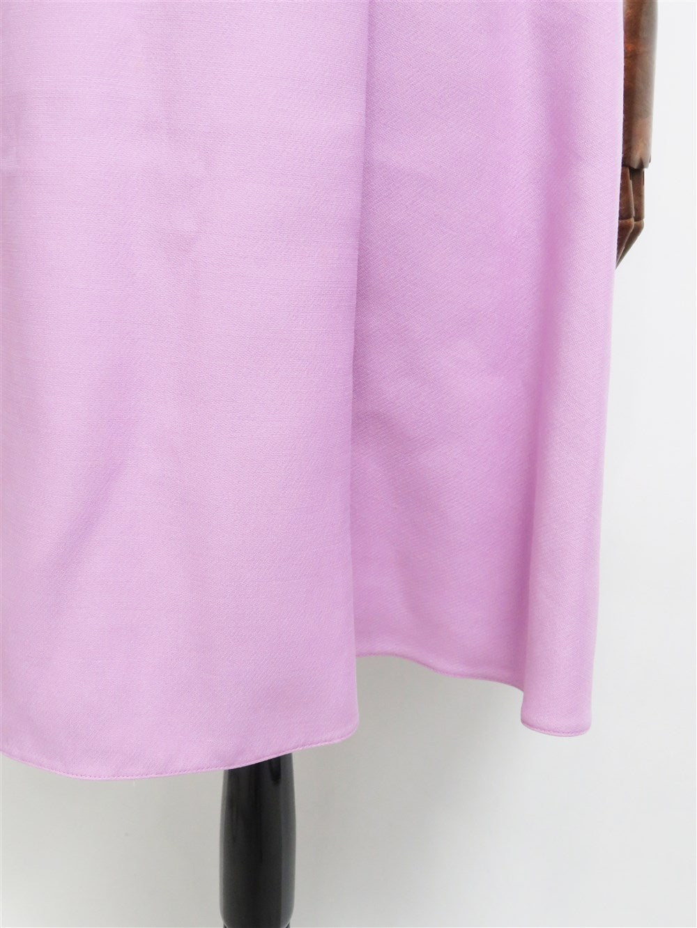 ウールシルク ノースリーブ フレア ワンピース