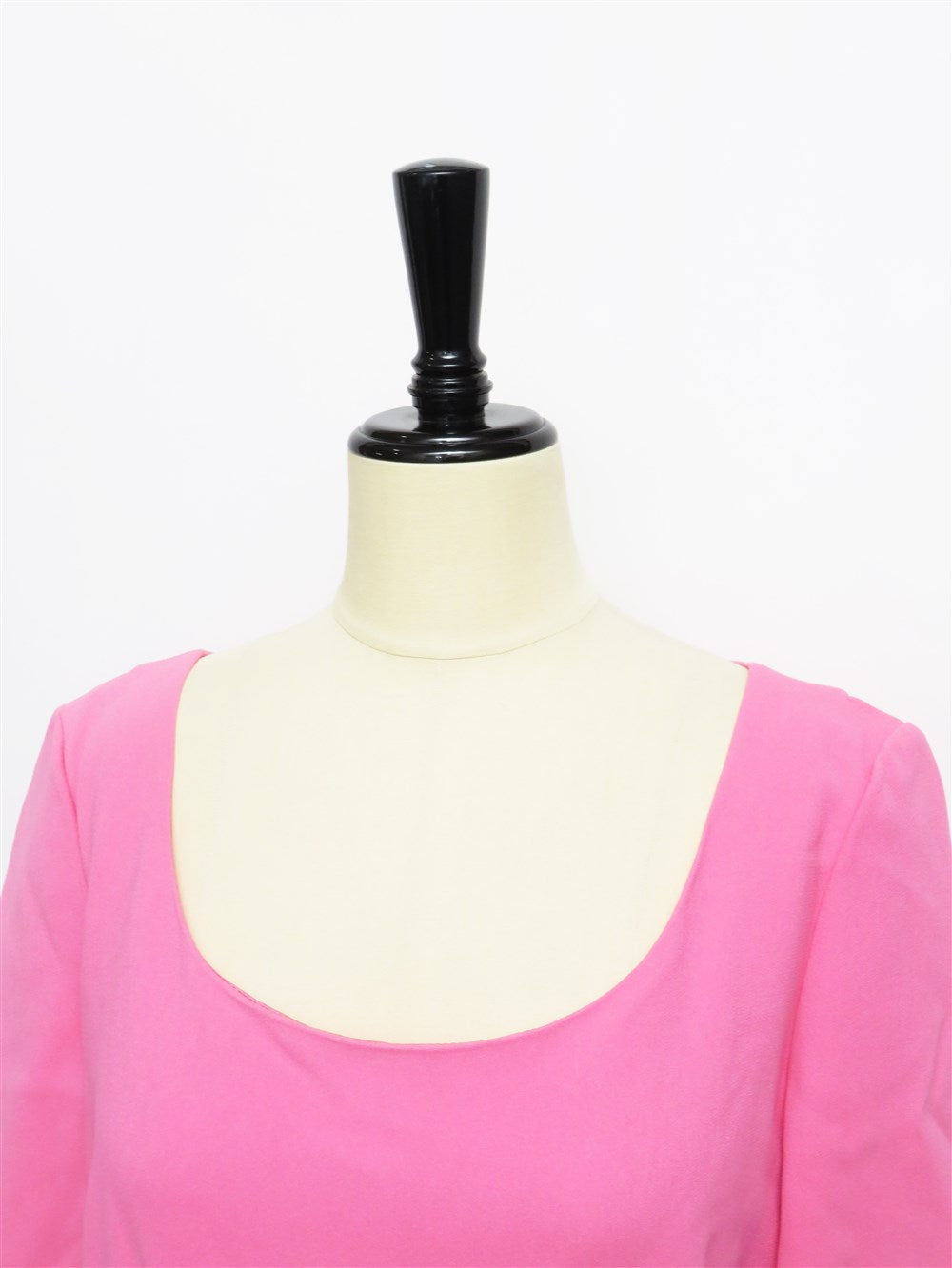 スクエアネック ストレッチ ワンピース