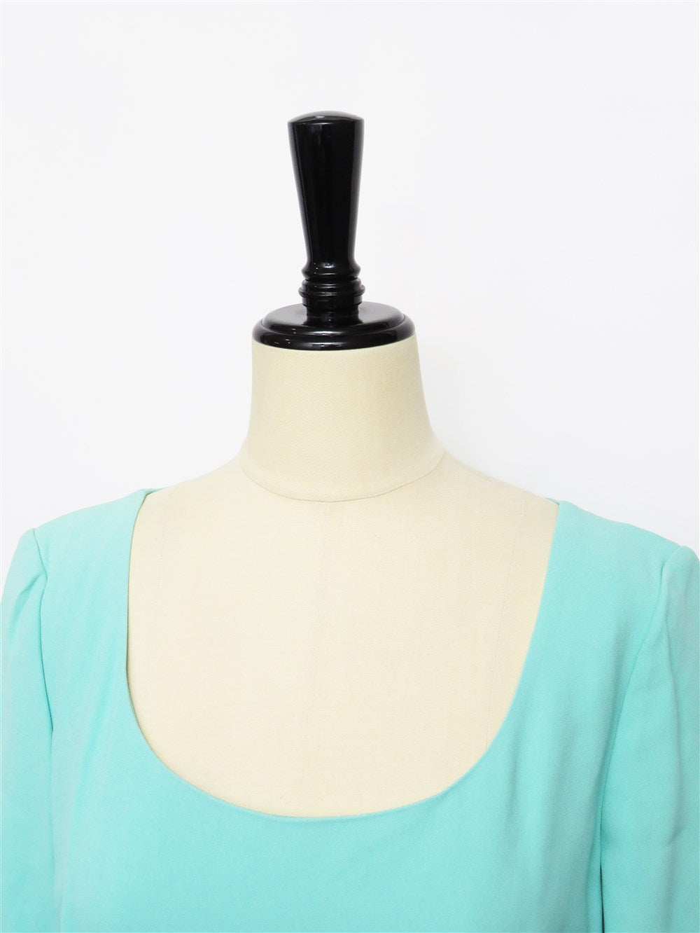 スクエアネック ストレッチ ワンピース