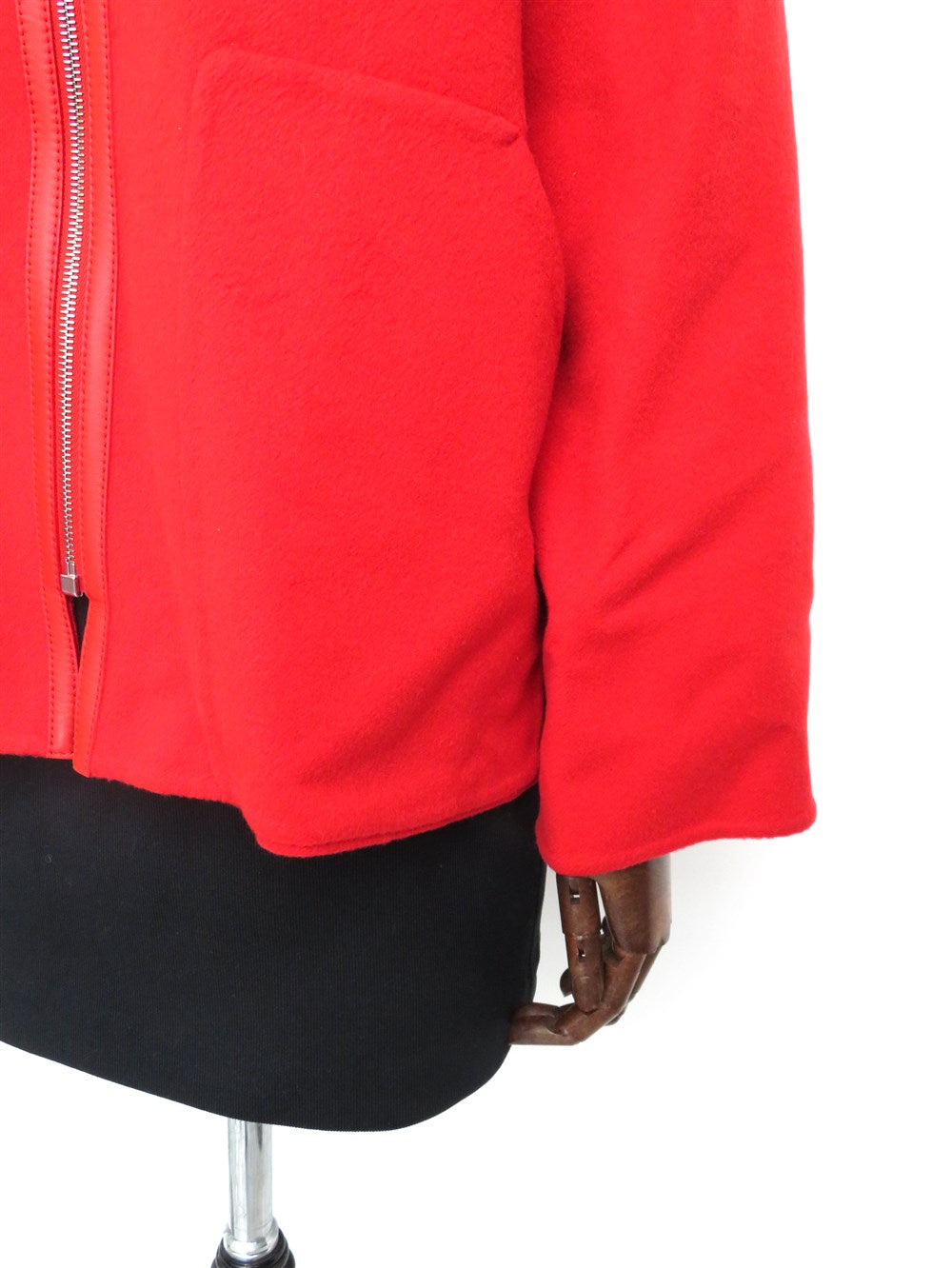 カシミヤ ジップアップ ショート コート