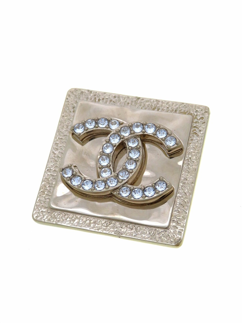 CC ラインストーン スクエア ブローチ
