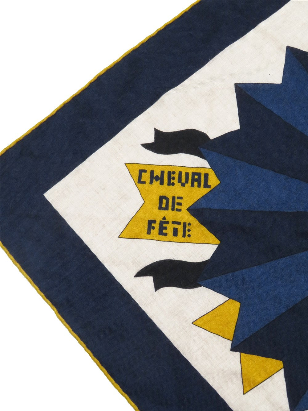 カレジェアン Cheval de Fete カシミヤシルク 大判ショール