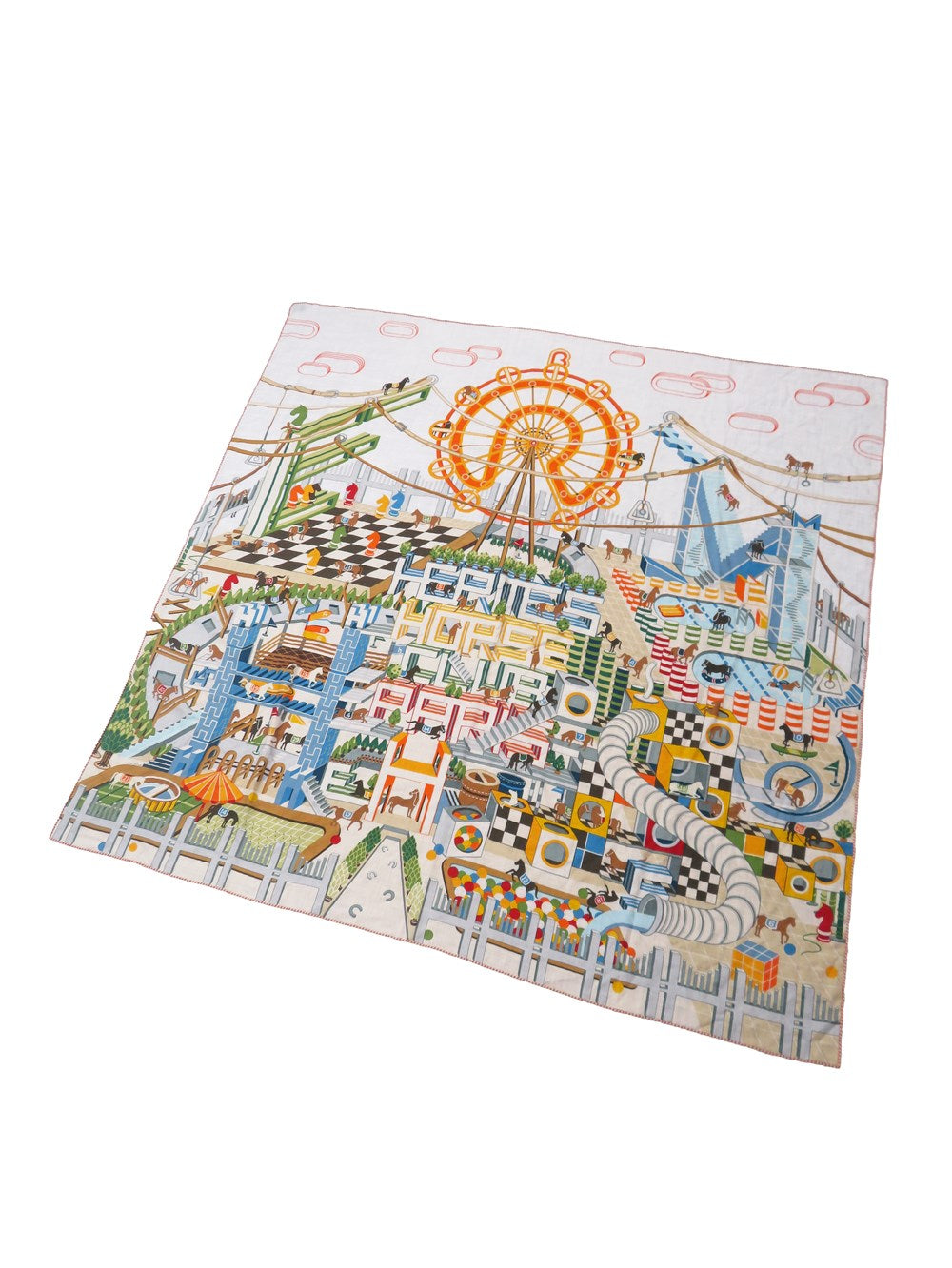 カレジェアン HORSE CLUB カシミヤシルク 大判ショール