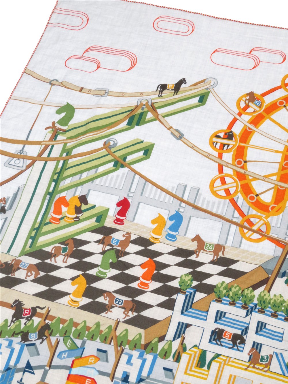 カレジェアン HORSE CLUB カシミヤシルク 大判ショール