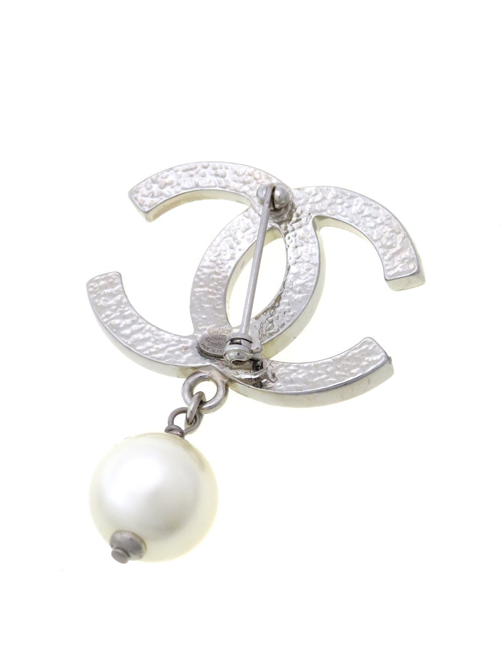 CC ココマーク パールドロップ ブローチ