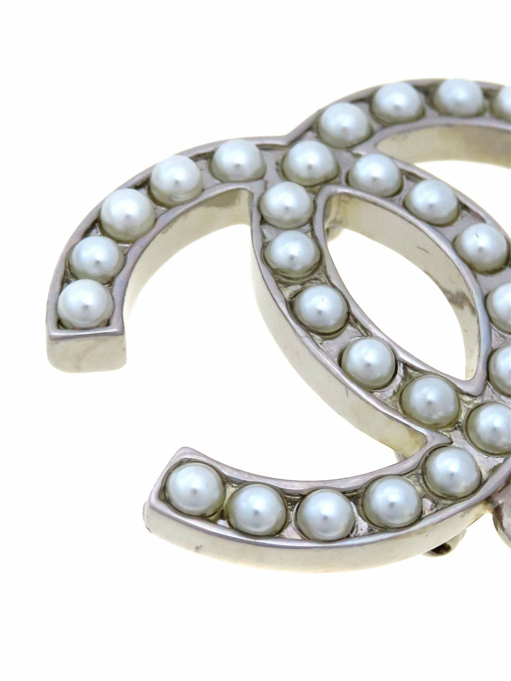 CC ココマーク パールドロップ ブローチ